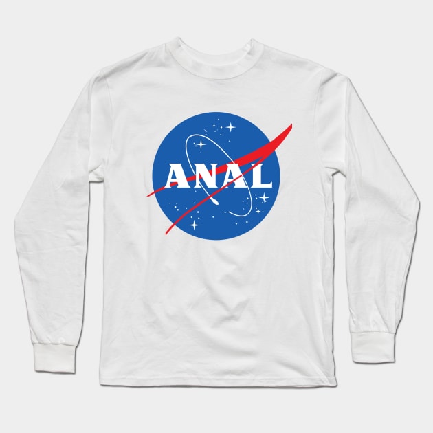 NASA Anal Logo NSFW Long Sleeve T-Shirt by DesignerMemes